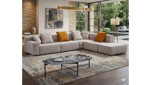 AE-Y1009-LG Light Gray Modular Sofa Set