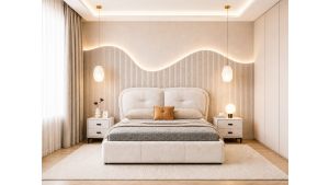 B-D082 Fabric California King Bed
