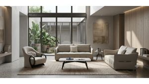 EK-Y1007-SF Top Grain Genuine Leather Sofa