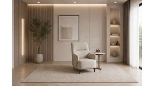 EK-Y1018 Light Gray Accent Chair
