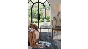 ET-M398 Faux Marble End Table