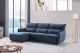 AE-L550R Light Blue Linen Right Sitting Sectional Sofa Set