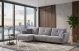 AE-L2377R Gray Fabric Sectional - Left Facing Chaise