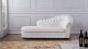 AE-L500 White Faux Leather Accent Chaise - Left Facing