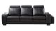 AE210 Black Faux Leather Sofa