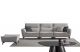 AE2376 Light Gray Fabric Sofa with Ottoman