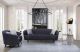 AE3806 Dark Blue Linen Sofa 