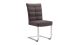 1560C Brown Leather Air Fabric Dining Chair
