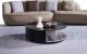 CT-J1036 Glass Top with Faux Marble Coffee Table
