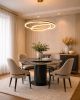 DT-H15 Faux Marble Top Round Dining Table