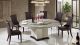H61 Faux Marble Top Round Dining Table