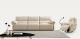 EK-D833 Ivory Extra Long Top Grain Leather Sofa