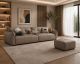 EK-D837 Genuine Top Grain Leather Extra Long Sofa & Ottoman