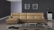 EK-L125 Cream Top-grain Cow Hide Sectional - Right Sitting