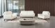 EK080 White Italian Leather Chair