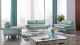 EK152 Light Teal Genuine Leather Chair