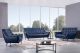 EK8003 Navy Blue Italian Leather Sofa