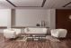 EK8009 White Italian Full Leather Loveseat