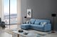 AE-LD828R Light Blue Velvet Sectional Sofa bed set- Right Sitting Chaise