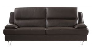 EK-B109 Dark Chocolate Genuine Leather Sofa