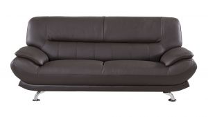 EK-B118 Dark Chocolate Genuine Leather Sofa